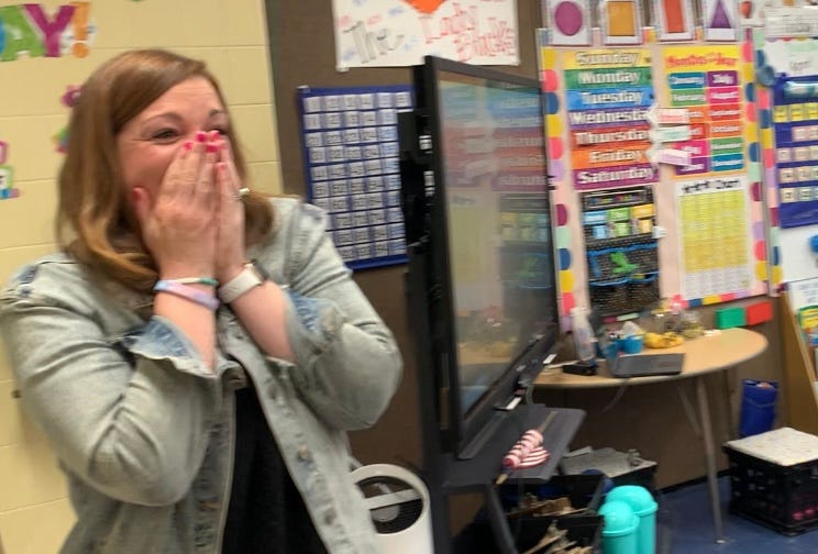 Rockstar Teacher winner Ms. Kapmeyer