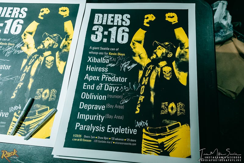 DIERS 3:16 - Kevin Diers Benefit Show at El Corazon Seattle 5.23.25