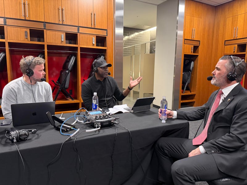 Atlanta Falcons Head Coach Kevin Stefanski joins Andy Bunker and Randy McMichael on 92.9 The Game as he's introduced to the media on January 27, 2026
