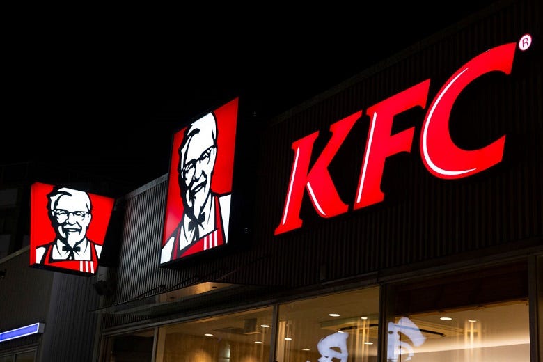 Kentucky Fried Chicken sign