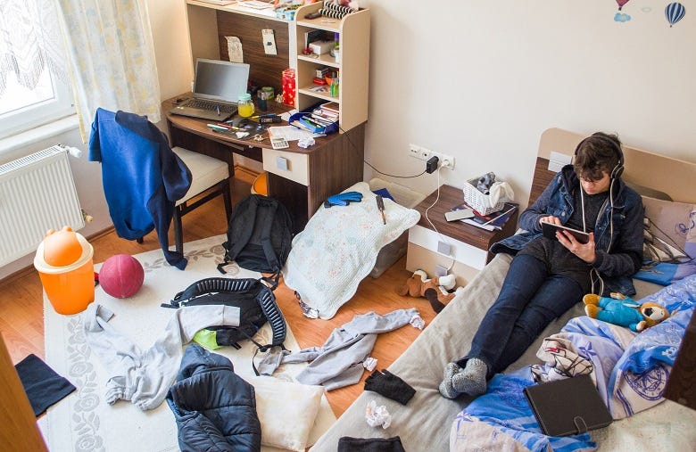 messy kid's room