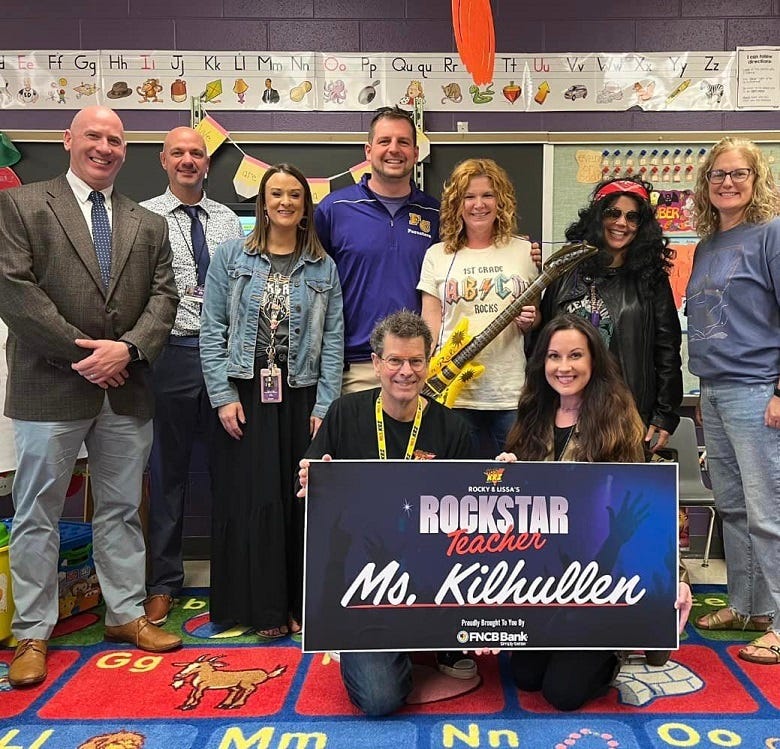Ms. Kilhullen with staff & administration