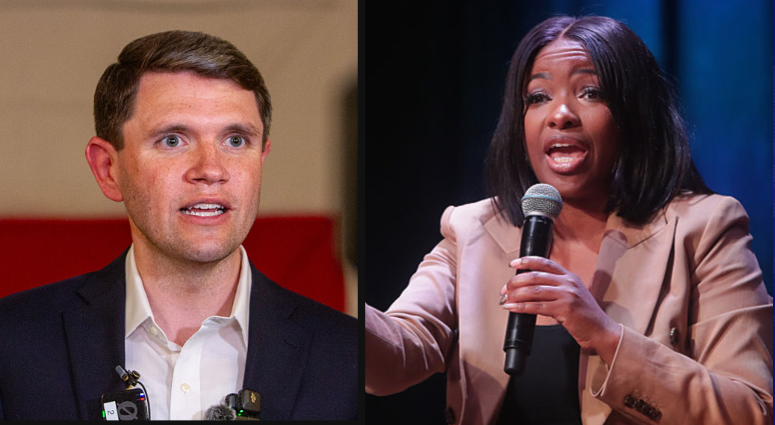 Voting center stock photo