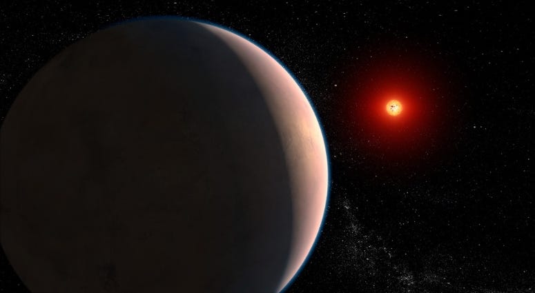 Artist's depiction of GJ 486 b