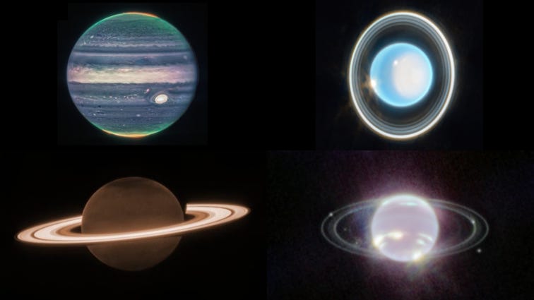 NASA's Webb Telescope has now captured images of all four gas giants in our solar system