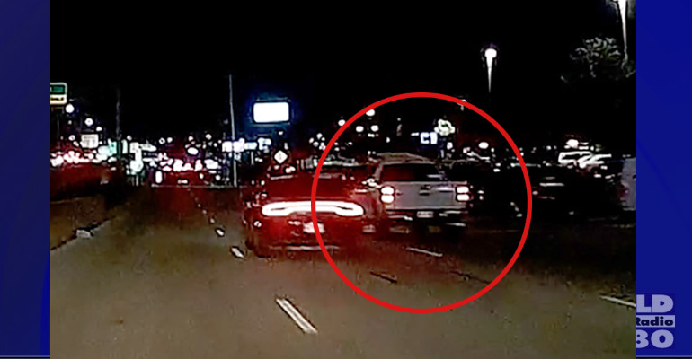 Pick-up truck involved in illegal street racing