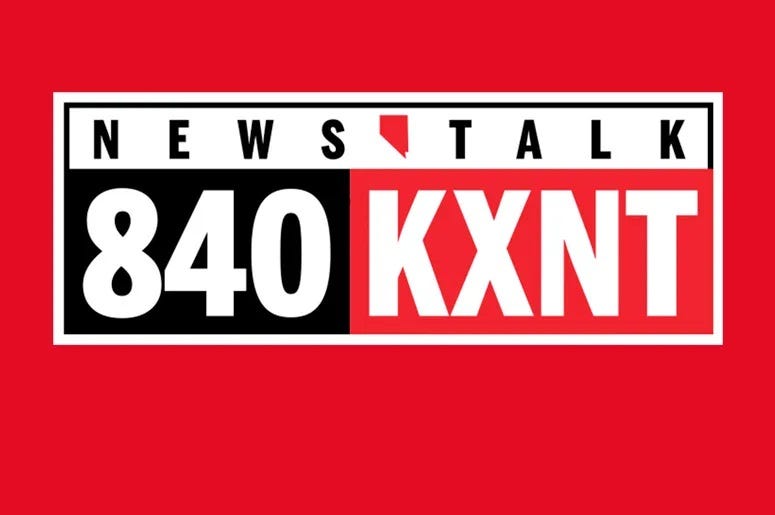 Logo for News Talk 840 KXNT
