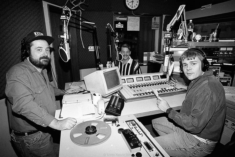 Joe, Spike and Bob in the studio