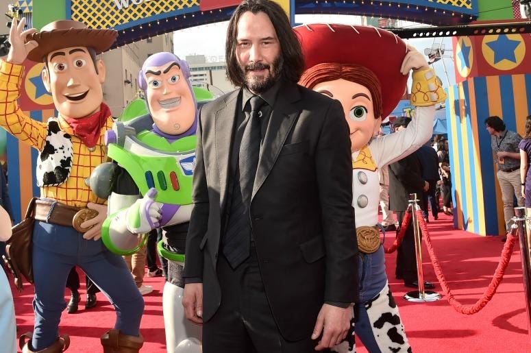 Keanu Reeves attends the world premiere of Disney and Pixar's TOY STORY 4