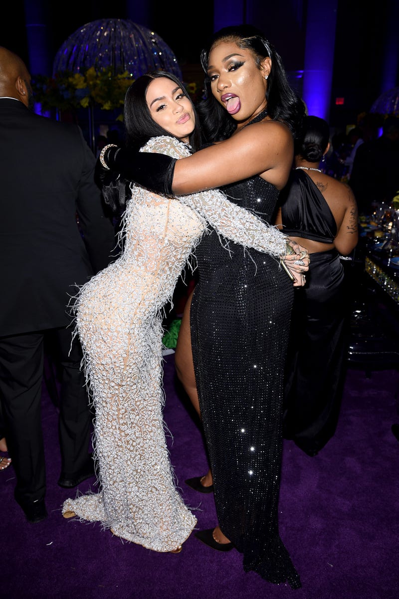 Kehlani (L) and Megan Thee Stallion attend Rihanna's 5th Annual Diamond Ball Benefitting The Clara Lionel Foundation at Cipriani Wall Street on September 12, 2019 in New York City.