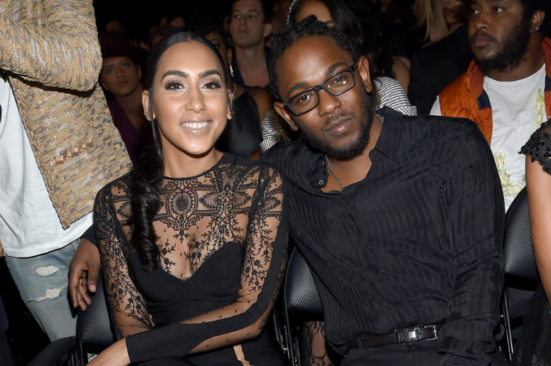 Whitney Alford (L) and rapper Kendrick Lamar attend The 58th GRAMMY Awards at Staples Center on February 15, 2016 in Los Angeles, California