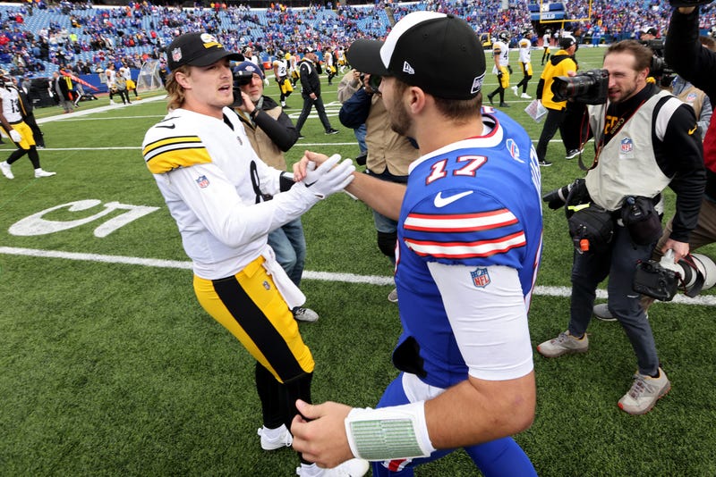 Kenny Pickett and Josh Allen