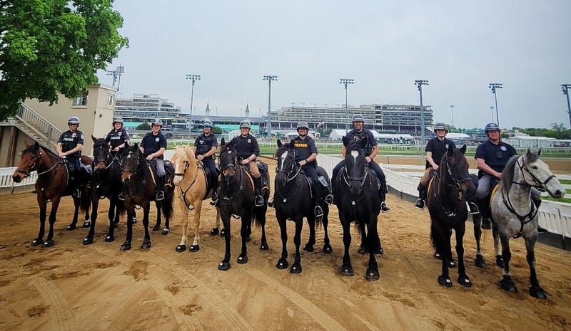 Deputies and their equine partners from Kent County, Mich. made a historic appearance in the Bluegrass State on Friday while providing security to the first leg of the Triple Crown, the Kentucky Derby.