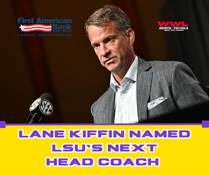 LSU's new head coach, Lane Kiffin