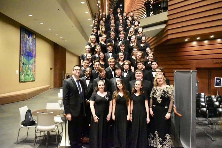 ICYMI: Our 9-12 Division Winners of our Christmas Choir Competition Brought the House Down at the Kimmel Center!