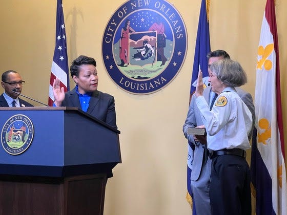 Anne Kirkpatrick sworn in as interim NOPD chief