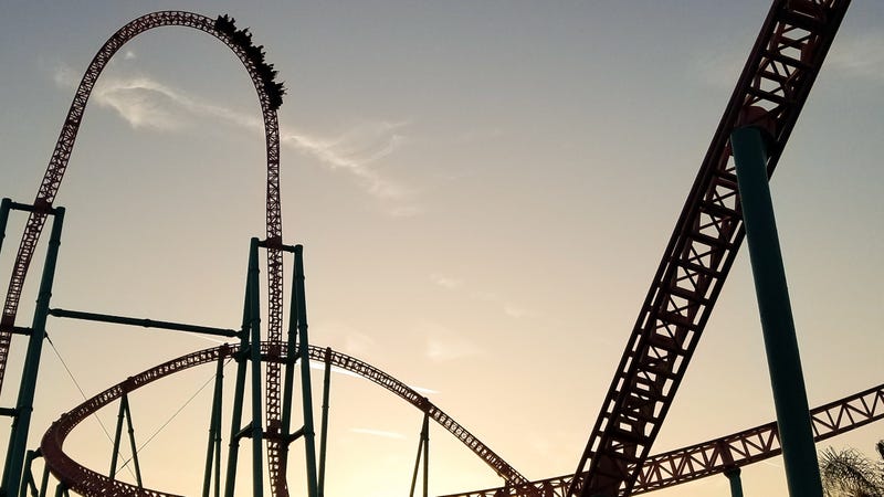 Thrill ride at Knotts Berry Farm