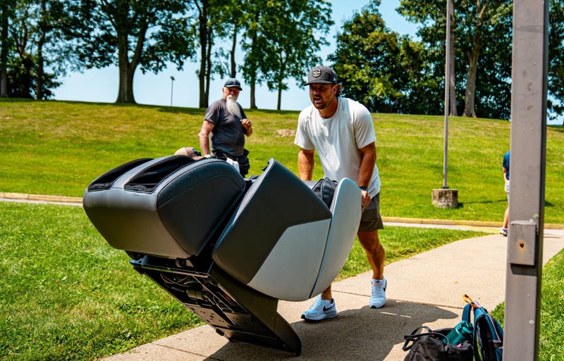 Christian Kuntz with recliner