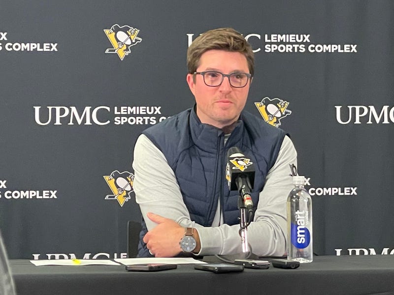 Kyle Dubas at news conference