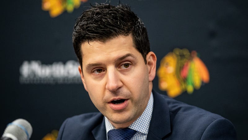 Blackhawks interim general manager Kyle Davidson