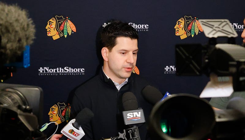Blackhawks general manager Kyle Davidson