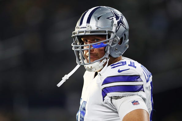 L.P. Ladouceur looks on during a Cowboys game against the Eagles.