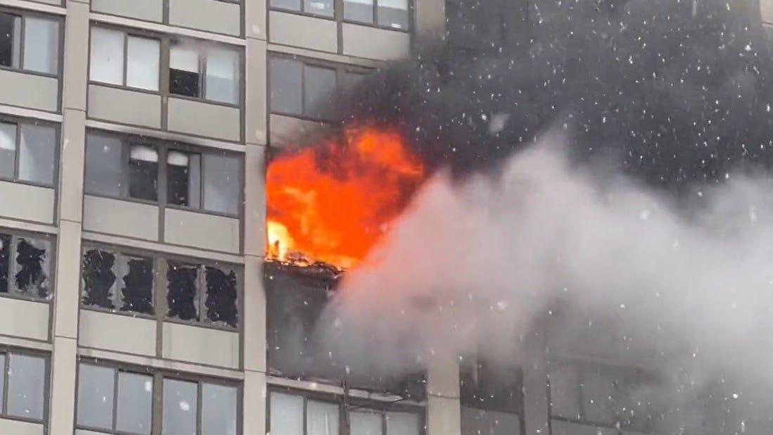 UPDATE: One person dead, 9 others injured in high-rise fire on South Side