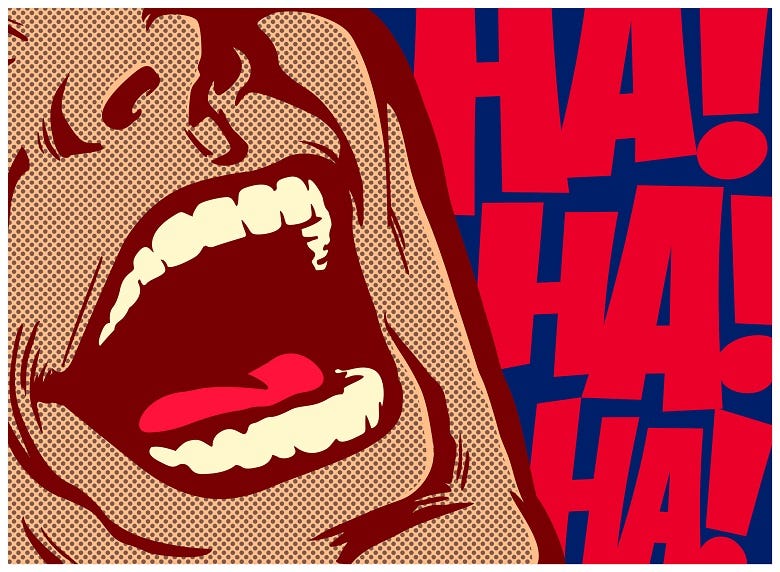 Laughing graphic