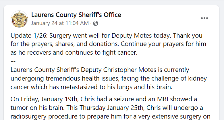 LCSO Facebook Page