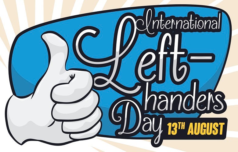 Left-hander's Day grapic 
