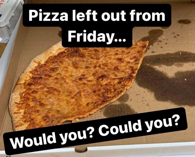 Leftover Pizza