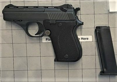 TSA officials at LaGuardia Airport arrested a Florida woman on April 27, 2024, after they found this gun and ammunition concealed in her carry-on items.