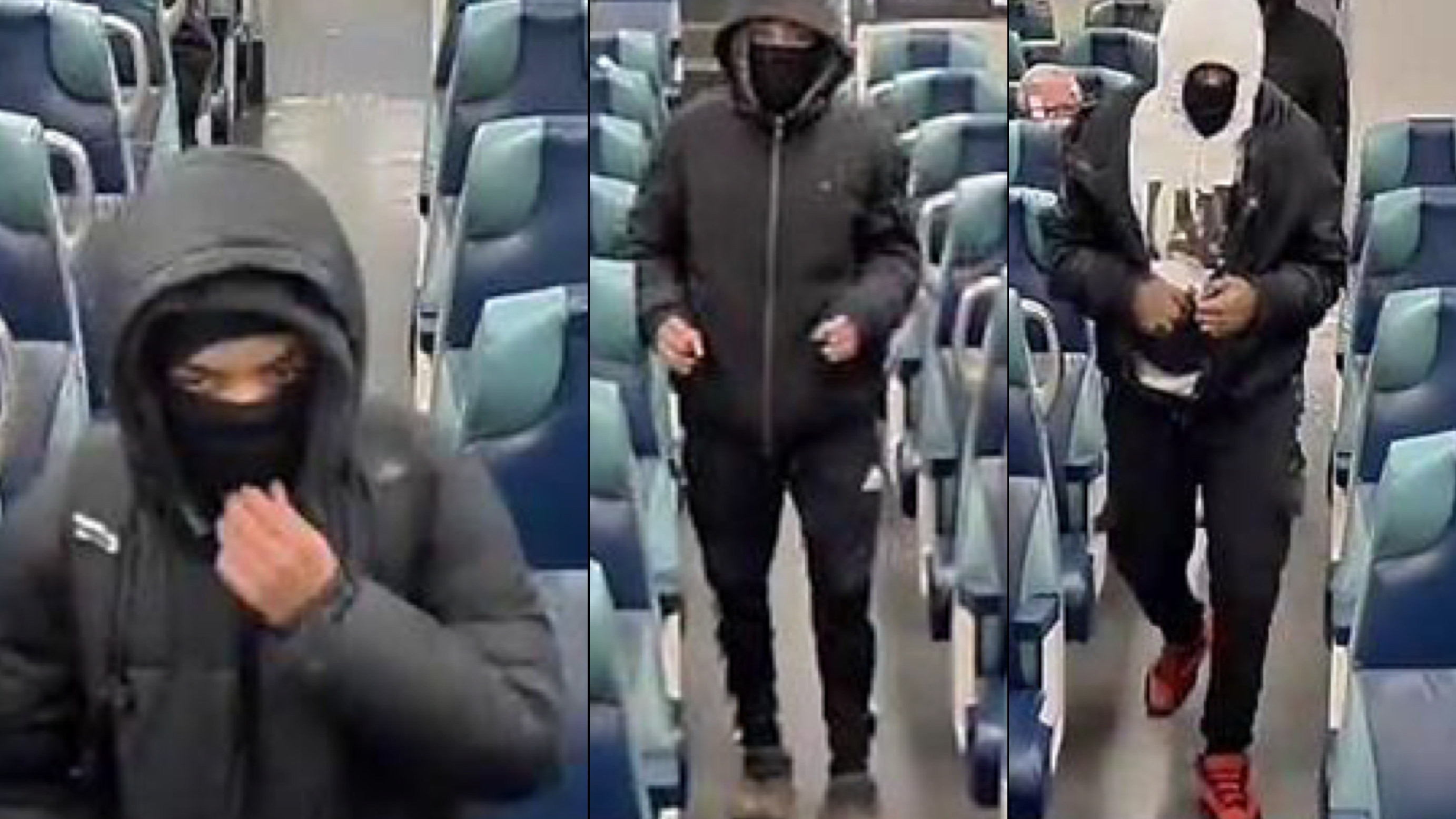 Trio sought in gunpoint robbery aboard LIRR train