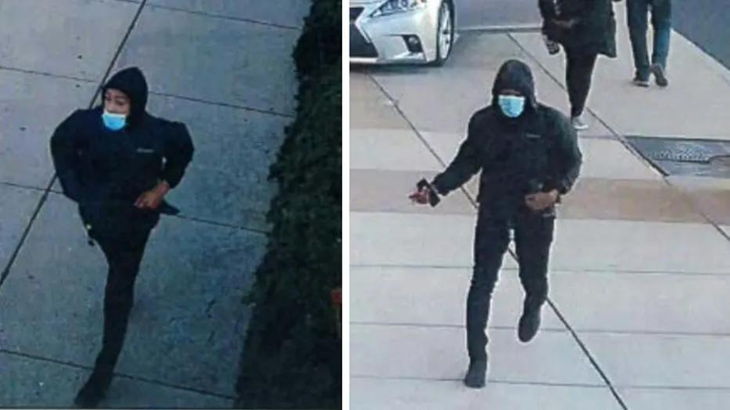 Images of the man suspected of carjacking a vehicle in Montgomery County.