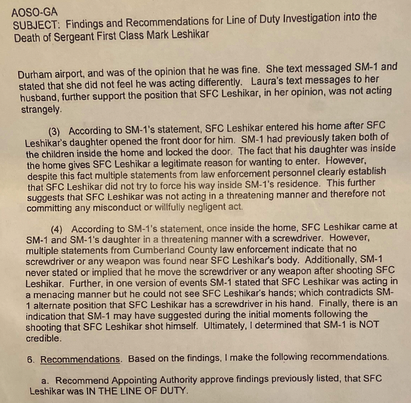 SF Command memo