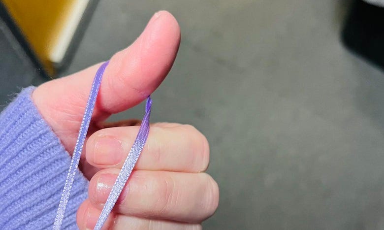 hand holding loop