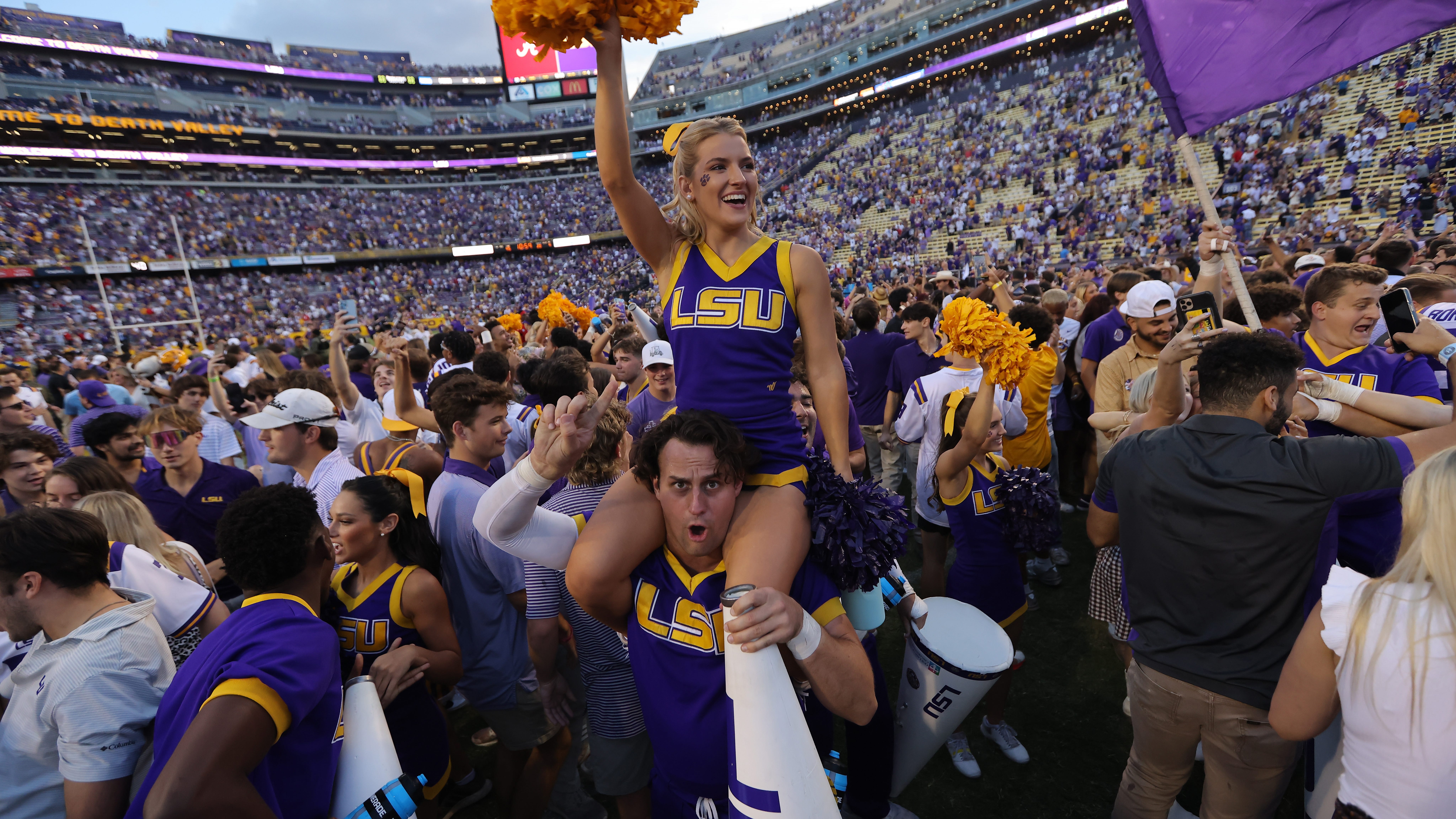 SEC fines LSU $250K for fans storming field after win over Ole Miss