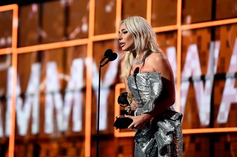 Lady Gaga Stands up for Mental Health at the GRAMMY Awards
