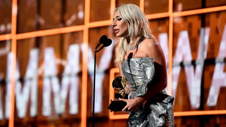 Lady Gaga Stands up for Mental Health at the GRAMMY Awards