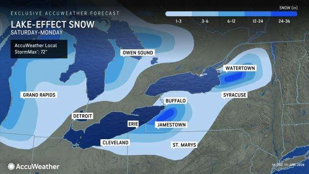 Powerful weekend storm in store with strong winds, lake effect snow