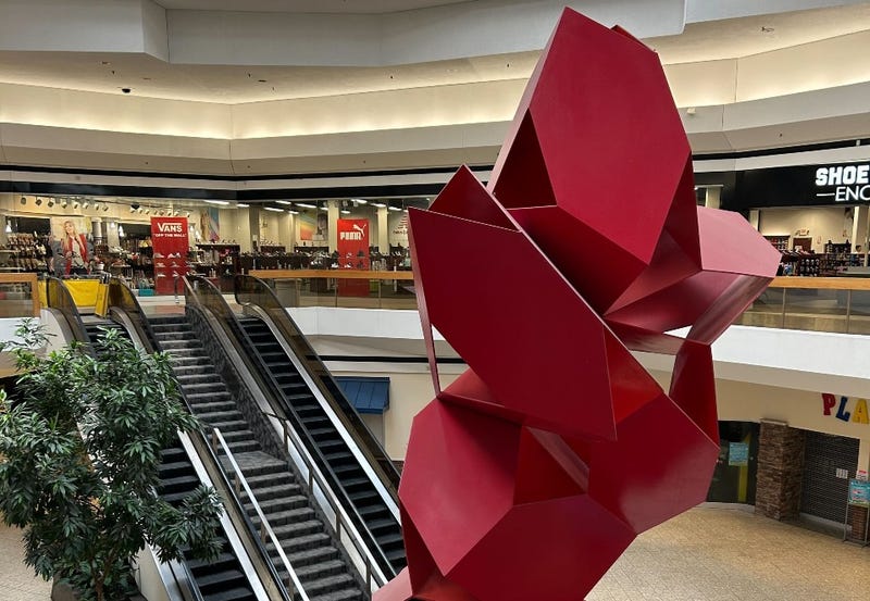 An interior look at Lakeside Mall shortly before its closure