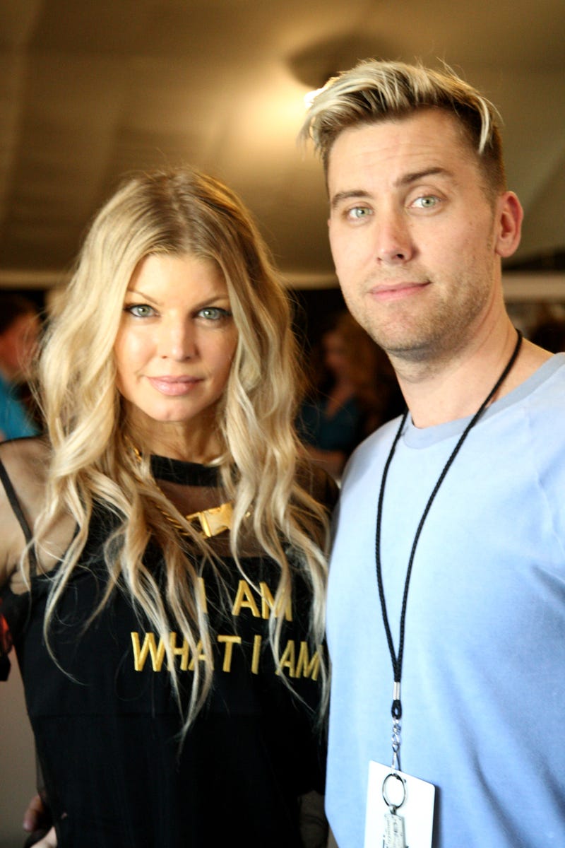 Singer Fergie and Singer Lance Bass attend Red Carpet Radio presented by Westwood One at Nokia Theatre L.A. Live on November 22, 2014 in Los Angeles, California.
