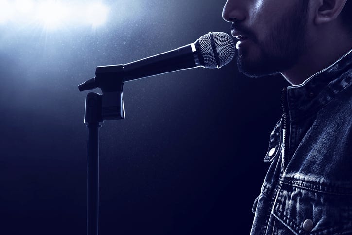 Speaking In Microphone