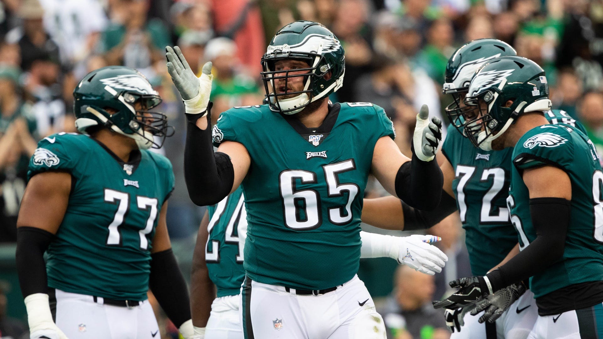 Eagles' Lane Johnson might not play vs. Washington