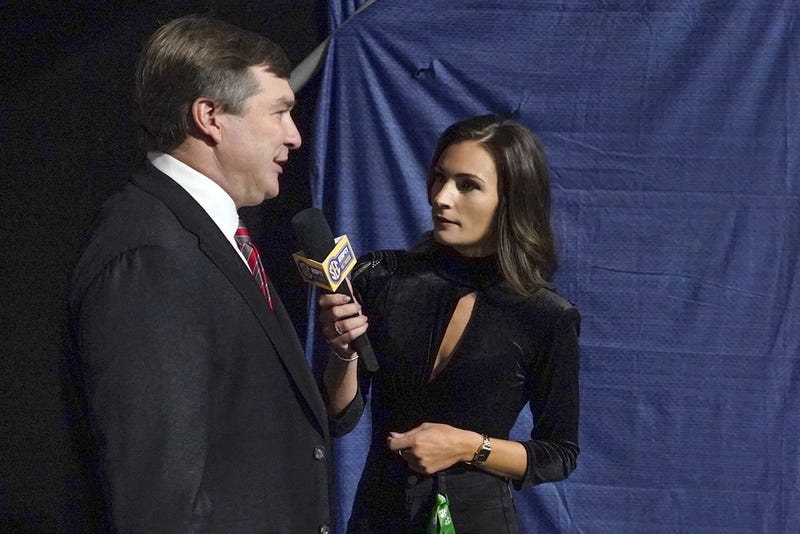 Alyssa Lang and Kirby Smart