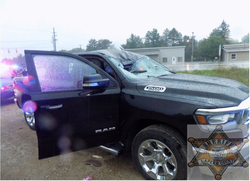 Damaged truck