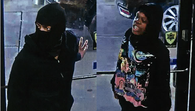 Information on a pair of alleged robbers is being sought by police after two suspects took items from a Detroit gas station earlier this week.