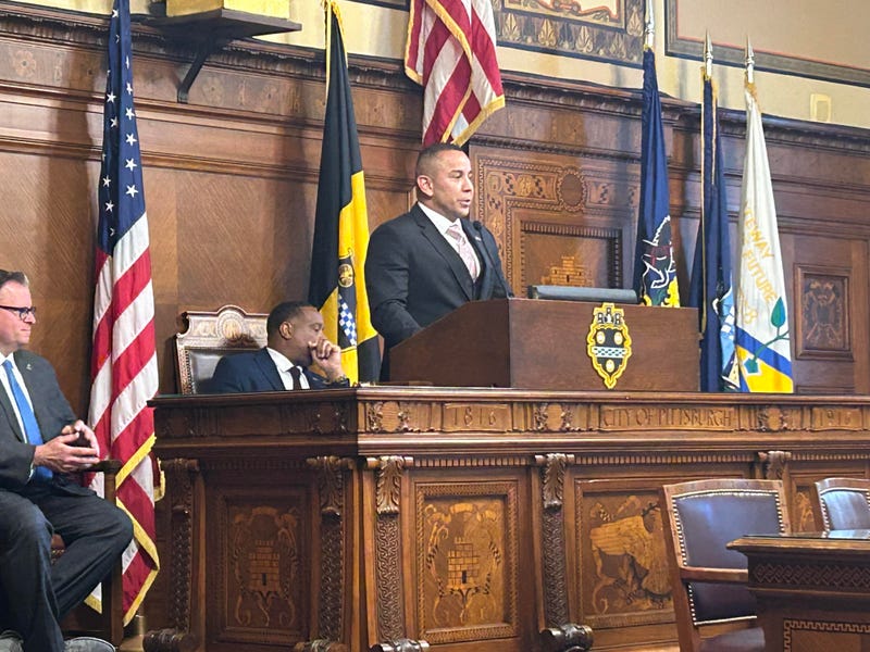 Larry Scriotto swearing in as Pittsburgh Police Chief