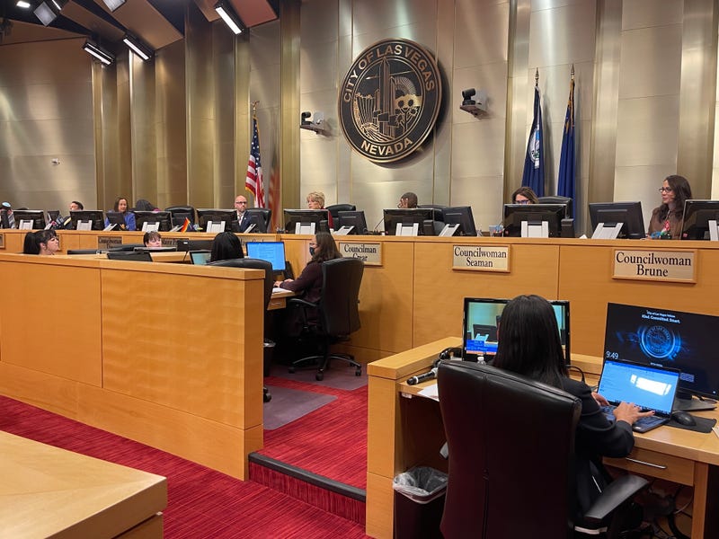 A meeting of the Las Vegas City Council