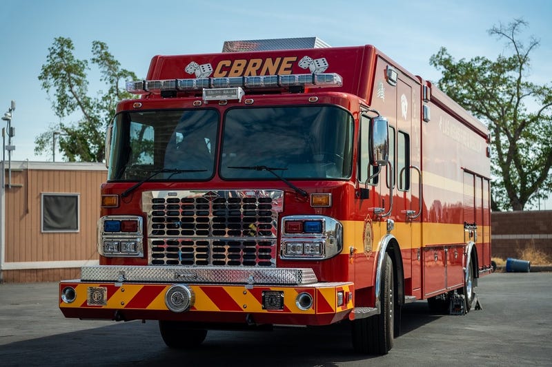 A Las Vegas Fire & Rescue engine